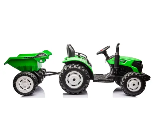 Bērnu elektriskais traktors ar piekabi HC-306 Light Green