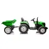 Bērnu elektriskais traktors ar piekabi HC-306 Light Green