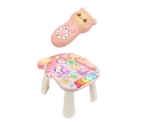 Educational Walker Table Panel Interactive Table 5in1 Pink