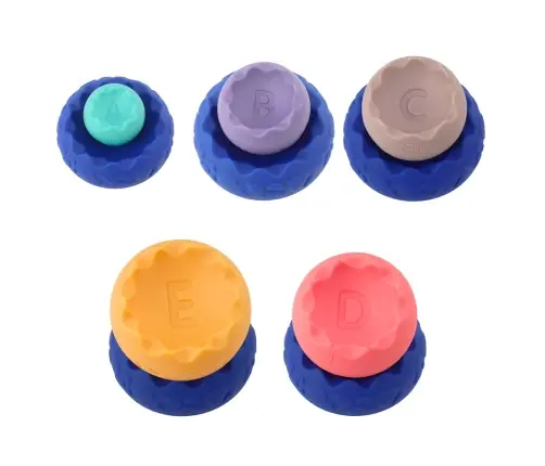 Educational Set Soft Eggs Balls With Numbers Sensory Tower 6 pcs.