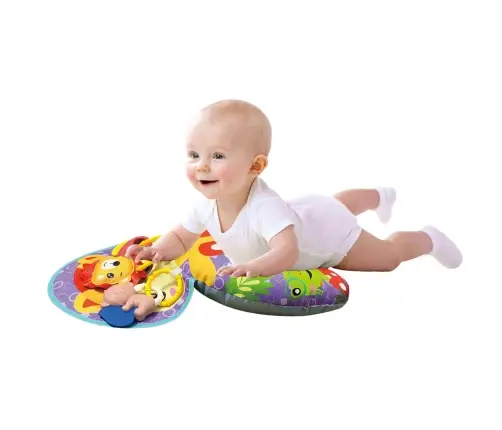 Baby Support Pillow Rustling Mat with Fox Pendants