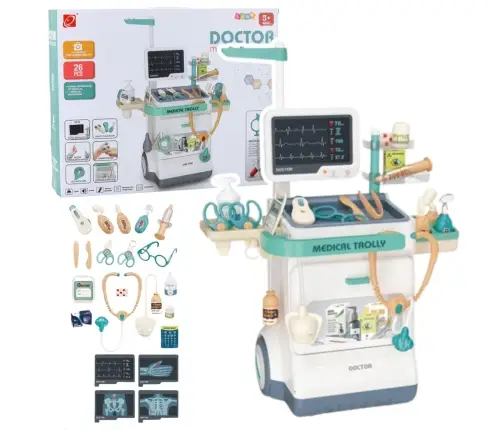 Doctor's Kit Medical Accessories X-ray ECG Lights Sounds 26 pcs.