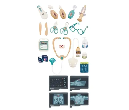 Doctor's Kit Medical Accessories X-ray ECG Lights Sounds 26 pcs.