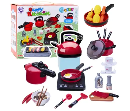 Kitchen Set Pots Food Battery Operated Hob Accessories 36 pcs Kitchen Set Pots Food Battery Operated Hob Accessories 36 pcs