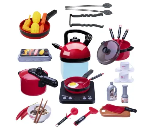 Kitchen Set Pots Food Battery Operated Hob Accessories 36 pcs Kitchen Set Pots Food Battery Operated Hob Accessories 36 pcs