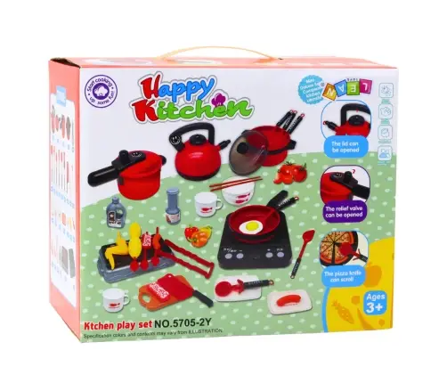 Kitchen Set Pots Food Battery Operated Hob Accessories 36 pcs Kitchen Set Pots Food Battery Operated Hob Accessories 36 pcs