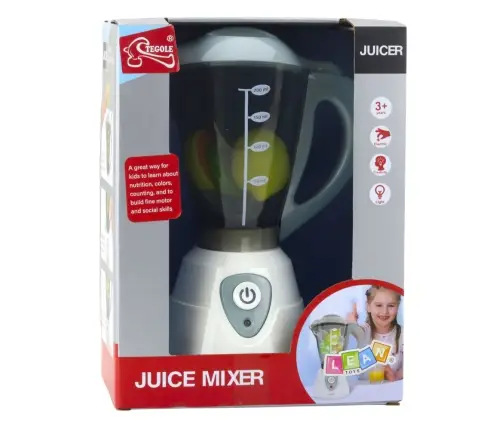 Interactive Kitchen Blender For Kids Lights Sounds Fruits