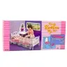 Doll Furniture Set Bed Dressing Table Chair Bedding Floral Doll Furniture Set Bed Dressing Table Chair Bedding Floral