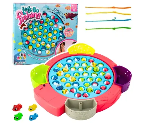 Interactive Arcade Game Battery Operated Fishing Pink