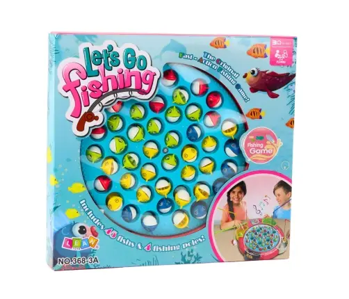 Interactive Arcade Game Battery Operated Fishing Pink