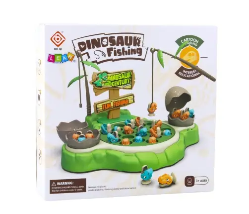 Arcade Game Dinosaur Fishing Magnetic Rods Sounds