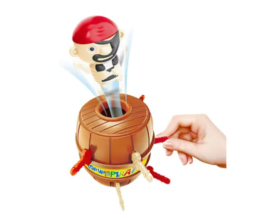 Family Arcade Game Jumping Pirate Barrel Swords