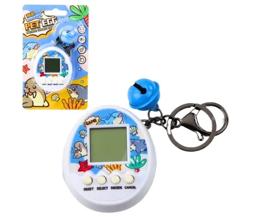 Tamagotchi Pet Egg Electronic Game 168 Animals Keychain With Bell