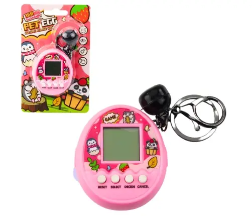 Tamagotchi Pet Egg Electronic Game 168 Animals Keychain With Bell