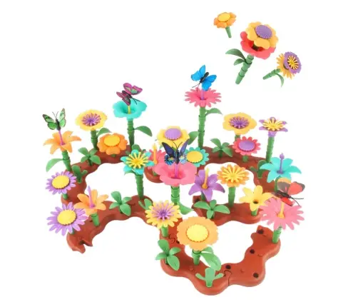 Creative Garden Flowers Construction Blocks Set 198 pcs.