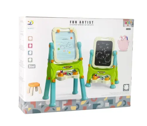 Double-sided Educational Board for Frames and Accessories Green 3-in-1