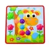 Button Mosaic Puzzle Creative Colorful 12 Boards 46 Buttons