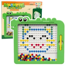 Magnetic Board Puzzle Mosaic Dinosaur Green Cards 20 Designs