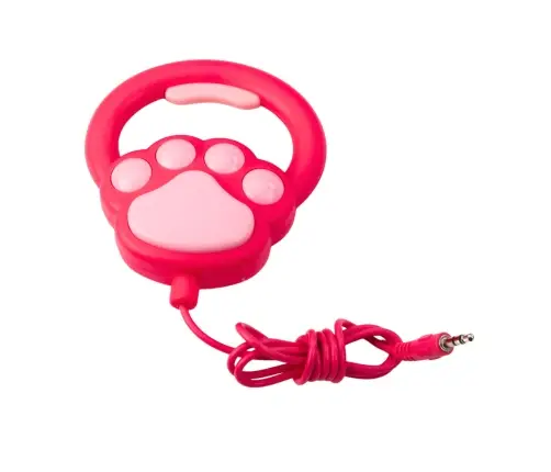 Interactive Dog with Bows on a Leash Walks and Barks White