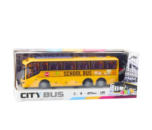 RC School Bus 1:30 Remote Controlled Lights Yellow