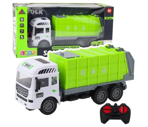 RC Garbage Truck Remote Controlled Light Green 1:24