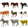 Set of Figures Animals Farm Plants Trees Chest 57 pcs
