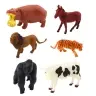 Set of Figurines Home Wild Animals Plants Chest 58 pcs