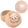 Wooden Box for Baby Teeth for Children with Engraving Tooth Fairy Box
