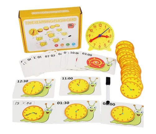 Teaching Aid Educational Learning Hours Clock Cards Dry Erase Marker Teaching Aid Educational Learning Hours Clock Cards Dry Erase Marker