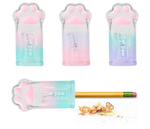 Pencil sharpener Cat's paw for thin pencils