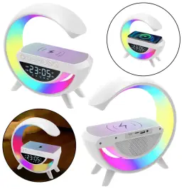Night Light Multifunction Alarm Clock Inductive Charger