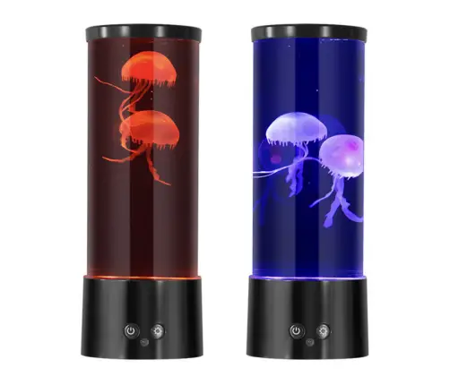 LED Jellyfish Lamp Decorative Battery Operated USB Cable