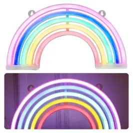 Decorative Night Light Neon Rainbow LED Battery Operated