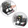 Office Supplies Organizer Container Metal Black