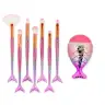 Mermaid Tail Makeup Brush Set 11pcs Rainbow