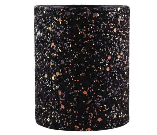 Container Cup For Brushes And Accessories Glitter Black