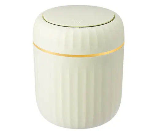 Mini Waste Bin Opening Lid Universal Elegant Green