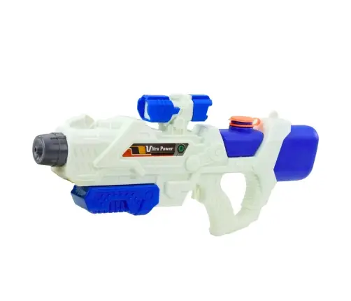 Mechanically Pumped Water Gun Rifle White and Blue 600ml