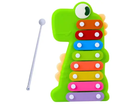 Cymbals Musical Instrument for Toddlers 8 Tiles Dinosaur Green Cymbals Musical Instrument for Toddlers 8 Tiles Dinosaur Green