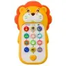 Interactive Educational Phone for Toddlers Sounds Melodies Yellow Lion