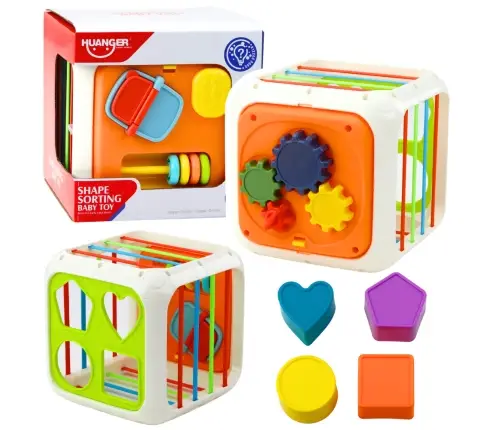 Sensory Cube Educational For Children Sorter Flexible Span Colored