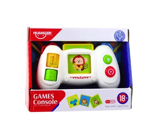 Interactive Educational Pad Console with Cards, Lights, and Sounds