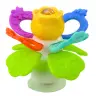 Sensory Toy Flower Rotating With Teethers and Suction Cup