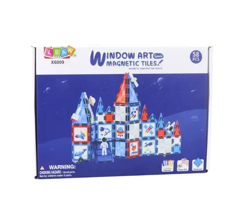Magnetic Space Windows Construction Blocks 58 pcs.