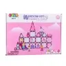 Magnetic Windows Blocks for Girls Pink 50 pcs.
