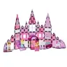 Magnetic Windows Blocks for Girls Pink 58 pcs.