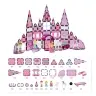 Magnetic Windows Blocks for Girls Pink 58 pcs.