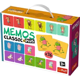 Memos Classic and Plus Game, Movement and Sound - Animals Trefl 02271