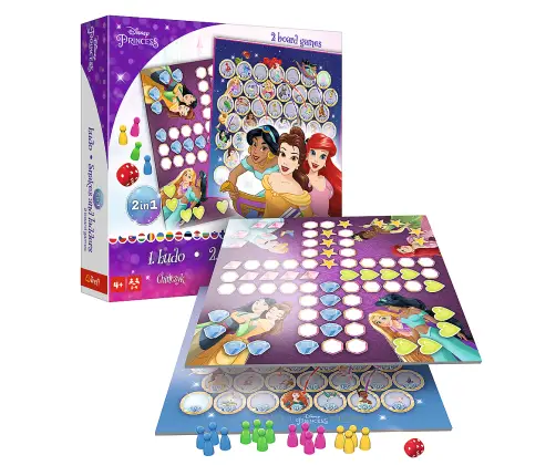 Game 2in1 Chinese Man / Snakes and Ladders - Princess Disney Princess Trefl 02418