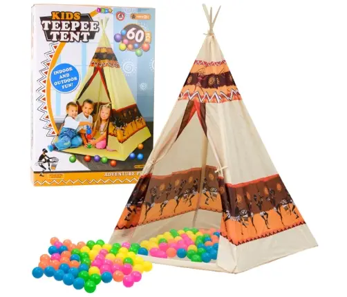 Tent Teepee Indian Tipi Playhouse + 60 Balls